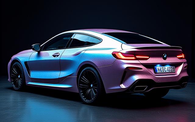 BMW 8er Serie mit spezieller Lackierung